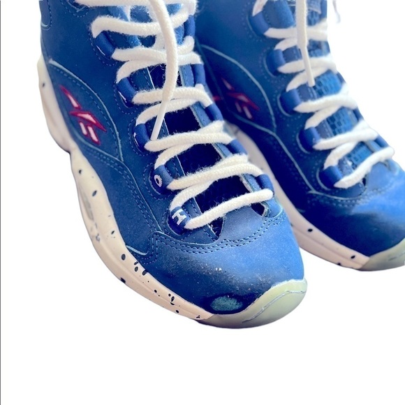 Reebok Question Mid Royal Blue/White/Red AI Allen Iverson - Picture 7 of 8